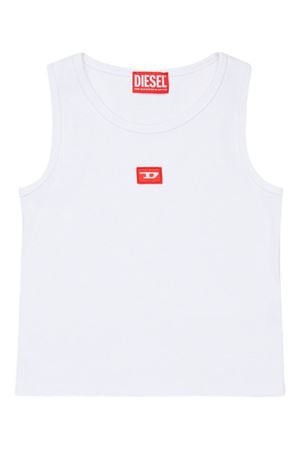 t-shirt in cotone bianco DIESEL KIDS | J02594KYAZYK100